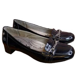 Life Stride Soft System Active Arch Black Comfort Slip On Loafers Size 9.5
